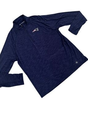 Men's ‘47 Forward patriots logo Navy Quarter-Zip lightweight Pullover size large